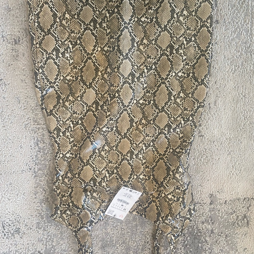 Snake Print Sleeveless Top